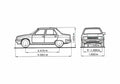 Blueprint Renault 9 Sedan 1989 A4 Photo Print