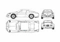 Blueprint Renault Alpine A110 1600 SC Coupe 1973 A4 Photo Print