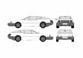 Blueprint Renault Alpine A310 Coupe 1971 A4 Photo Print
