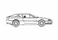 Blueprint Renault Alpine GTA Coupe 1988 A4 Photo Print