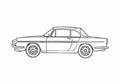Blueprint Renault Caravelle Sedan 1959 A4 Photo Print