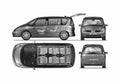 Blueprint Renault Espace IV Minivan 2009 A4 Photo Print