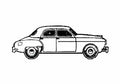 Blueprint Renault Fregate Sedan 1955 A4 Photo Print