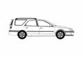 Blueprint Renault Laguna Break Wagon 1999 A4 Photo Print