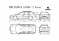 Blueprint Renault Laguna II Kombi Wagon 2000 A4 Photo Print