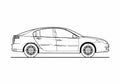 Blueprint Renault Laguna III 20DCi 150 Hatchback 2008 A4 Photo Print