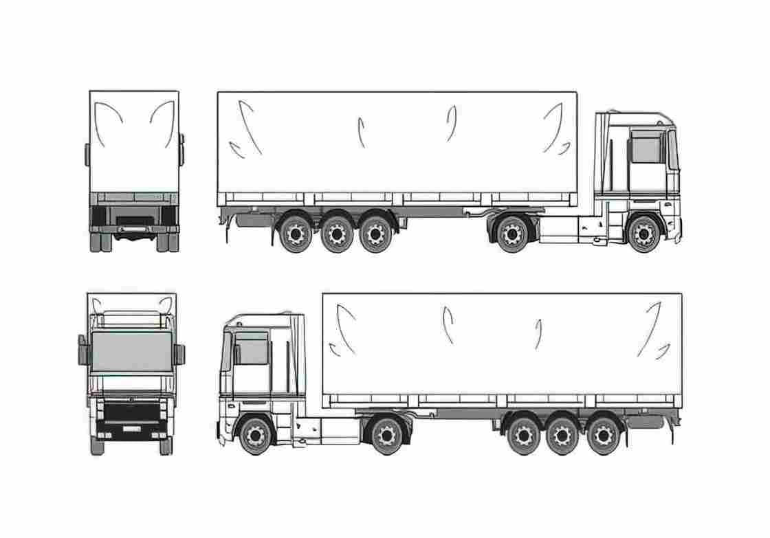 Blueprint Renault Magnum AE Truck 1990 A4 Photo Print