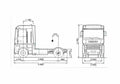 Blueprint Renault Magnum AE500 Truck 1990 A4 Photo Print