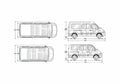 Blueprint Renault Master Seater Bus 2007 A4 Photo Print
