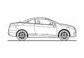 Blueprint Renault Megane CC 1.4 TCE Coupe 2010 A4 Photo Print