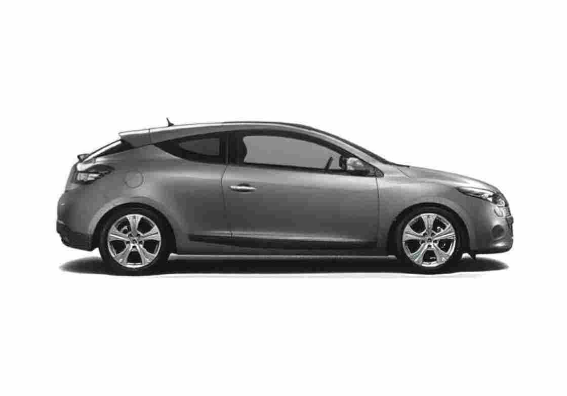 Blueprint Renault Megane III Coupe 2008 A4 Photo Print