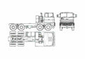 Blueprint Renault Nicolas TR88 G6C Truck 1982 A4 Photo Print