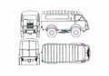 Blueprint Renault R2087 4x4 Van 1945 A4 Photo Print