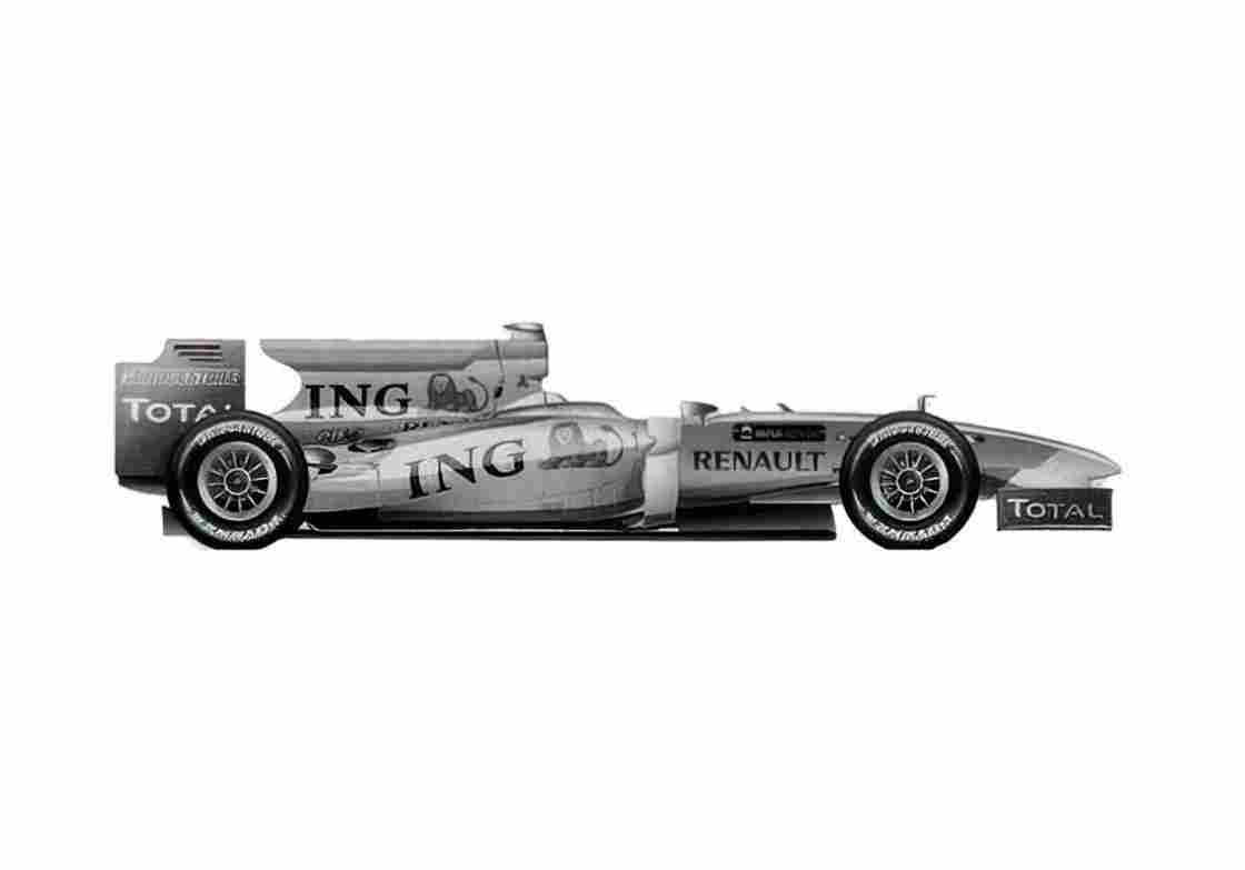 Blueprint Renault R29 F1 GP OW 2009 A4 Photo Print