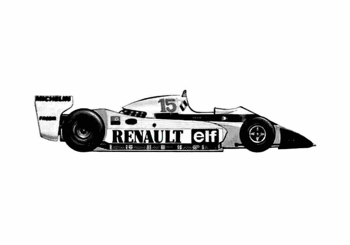 Blueprint Renault RS11 F1 OW 1979 A4 Photo Print