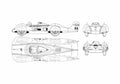 Blueprint Renault Shooting Star OW 1960 A4 Photo Print