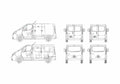 Blueprint Renault Trafic Van 2006 A4 Photo Print