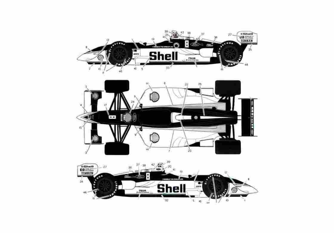 Blueprint Reynard Ford Cosworth Bryan Herta Cart Series OW 1998 A4 Photo Print