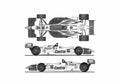 Blueprint Reynard Toyota Castrol Cart OW 1998 A4 Photo Print