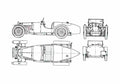 Blueprint Riley Brooklands OW 1929 A4 Photo Print