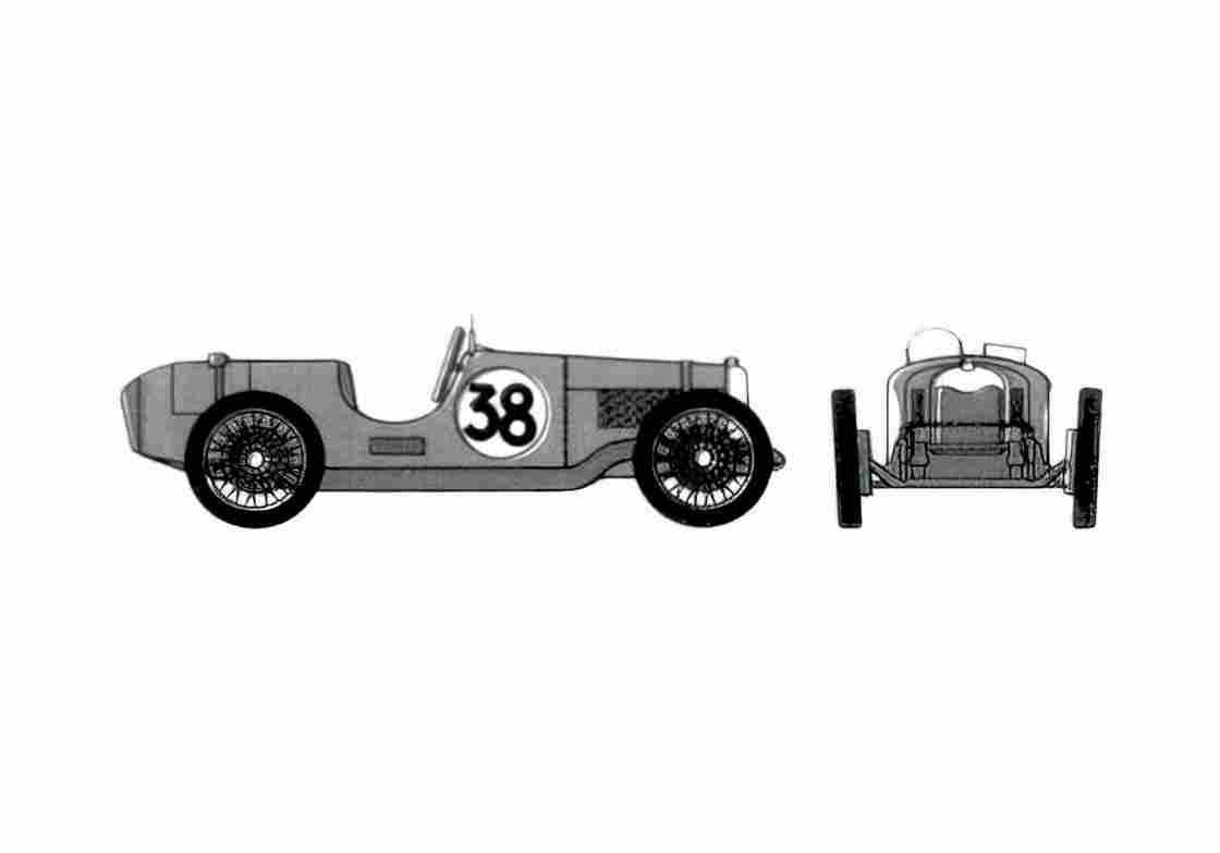 Blueprint Riley Brooklans Nine Roadster 1930 A4 Photo Print