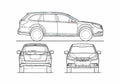 Blueprint S4 Outback Wagon 2009 A4 Photo Print