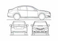 Blueprint S4 Sedan 2009 A4 Photo Print