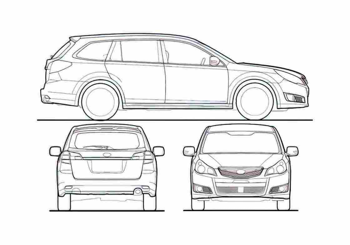 Blueprint S4 Touring Wagon 2009 A4 Photo Print