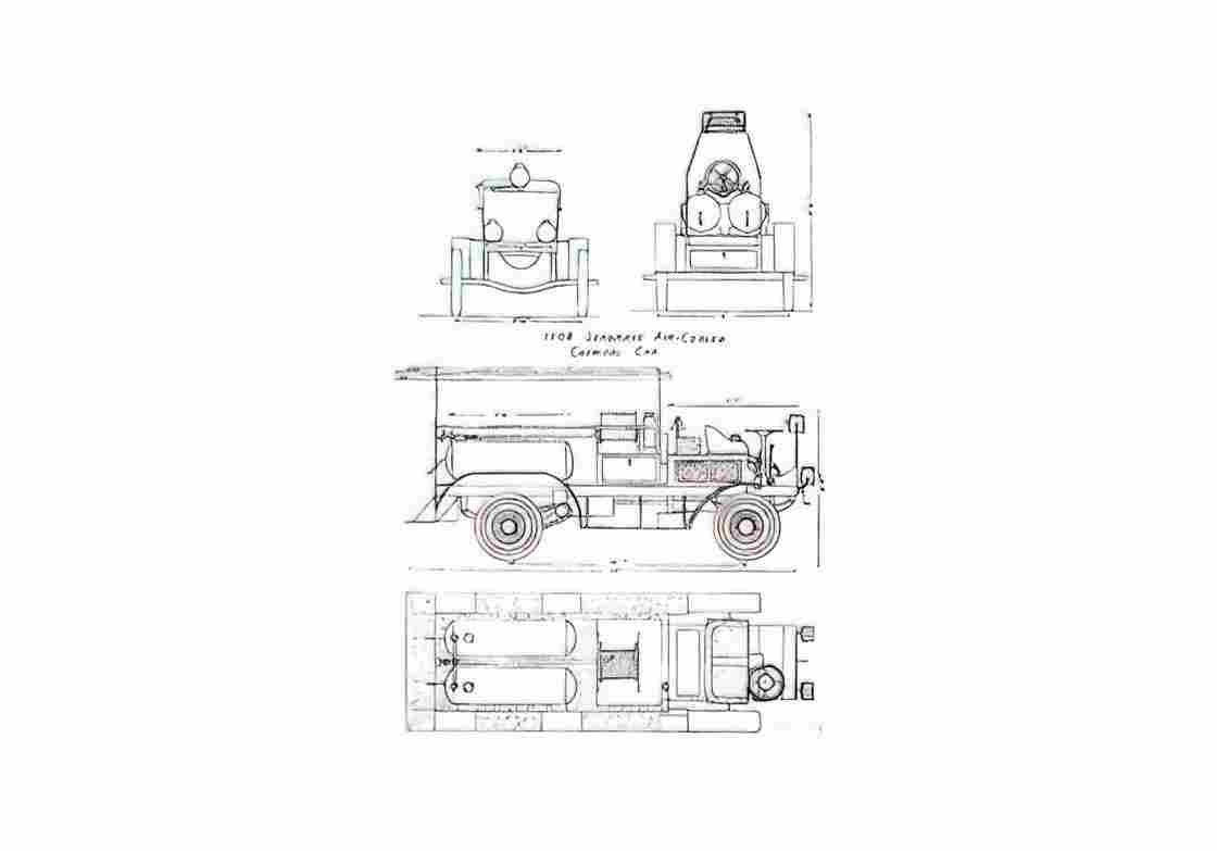 Blueprint Seagrave Fire Truck 1908 A4 Photo Print