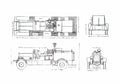 Blueprint Seagrave Fire Truck 1928 A4 Photo Print