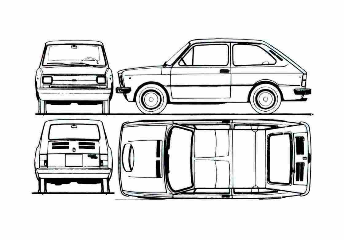 Blueprint Seat 133 Hatchback 1974 A4 Photo Print