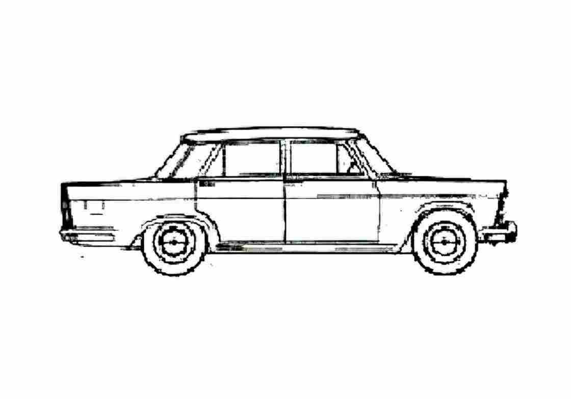 Blueprint Seat 1400 Sedan 1961 A4 Photo Print