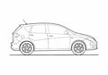 Blueprint Seat Altea Hatchback 2011 A4 Photo Print