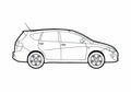 Blueprint Seat Altea Minivan 2008 A4 Photo Print