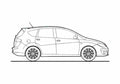 Blueprint Seat Altea XL Hatchback 2011 A4 Photo Print