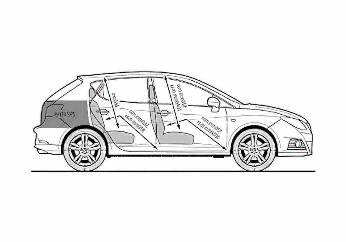 Blueprint Seat Ibiza 14SE Wagon 2008 A4 Photo Print