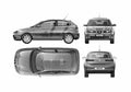 Blueprint Seat Ibiza Hatchback 2005 A4 Photo Print