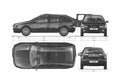 Blueprint Seat Leon Hatchback 2000 A4 Photo Print