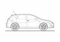 Blueprint Seat Leon Hatchback 2011 A4 Photo Print