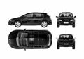Blueprint Seat Leon Sedan 2005 A4 Photo Print