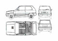 Blueprint Seat Panda Hatchback 1981 A4 Photo Print