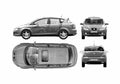 Blueprint Seat Toledo Wagon 2005 A4 Photo Print