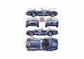 Blueprint Shelby Cobra 289 Cabriolet 1964 A4 Photo Print