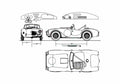 Blueprint Shelby Cobra 289 OW 1963 A4 Photo Print