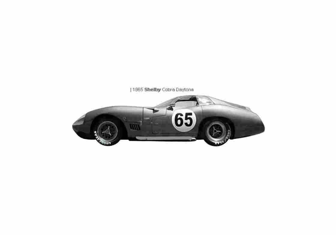 Blueprint Shelby Cobra Daytona Coupe 1965 01 A4 Photo Print