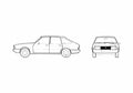 Blueprint Simca 1307 GLS Hatchback 1976 A4 Photo Print