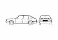 Blueprint Simca 1308 GT Hatchback 1976 A4 Photo Print