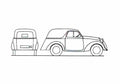 Blueprint Simca 5 Fourgon Van 1948 A4 Photo Print