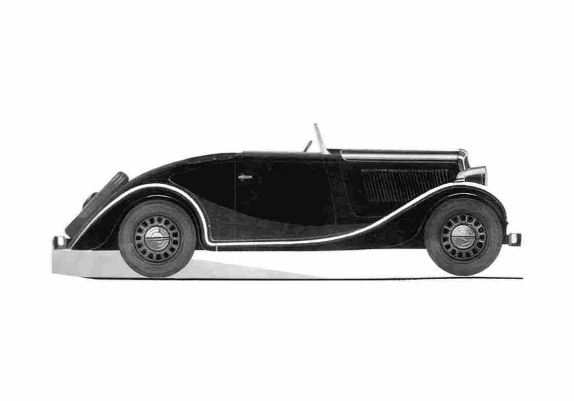 Blueprint Simca 6 Cabriolet 1936 A4 Photo Print