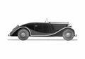 Blueprint Simca 6 Cabriolet 1937 A4 Photo Print